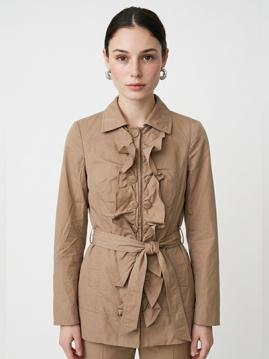 Dalia Jackets & Blazers - ✌️4/$20✌️Dalia short trench with ruffled placket